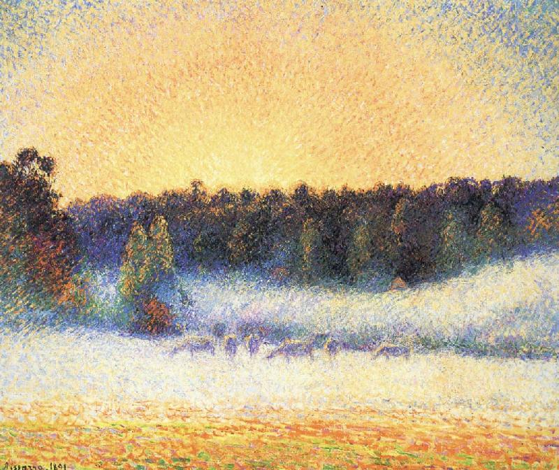 Camille Pissarro Sunsets Germany oil painting art